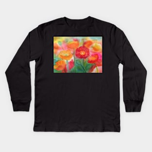 Poppies Kids Long Sleeve T-Shirt